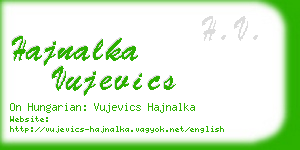 hajnalka vujevics business card